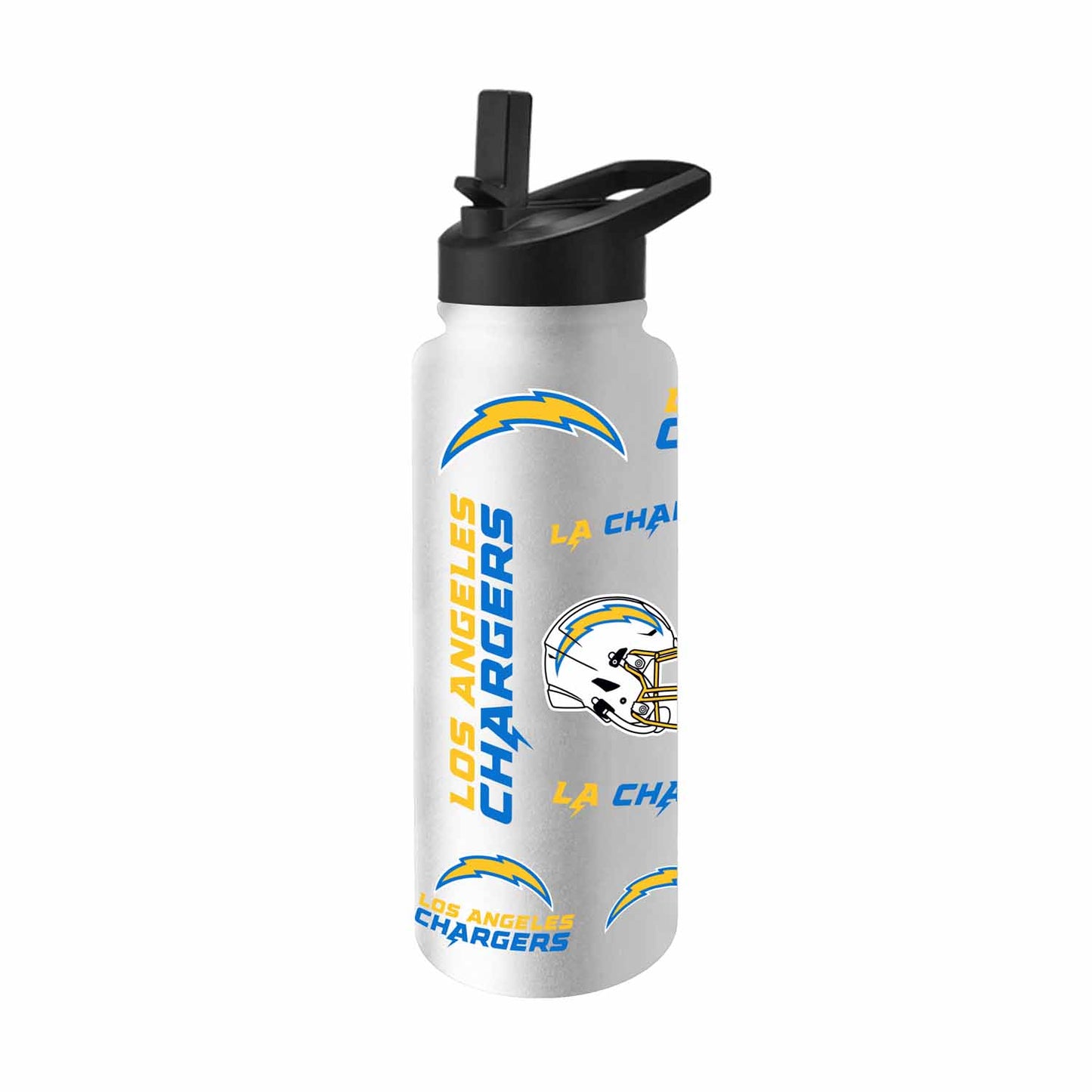 Los Angeles Chargers NFL 34oz Quencher Stainless Steel Insulated Water Bottle - White