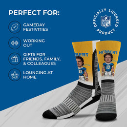 Los Angeles Chargers NFL Adult V Curve MVP Player Crew Socks - Gold #10