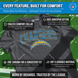 Los Angeles Chargers NFL Home Team Tee - Gray
