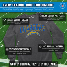 Los Angeles Chargers NFL Home Team Crew - Gray