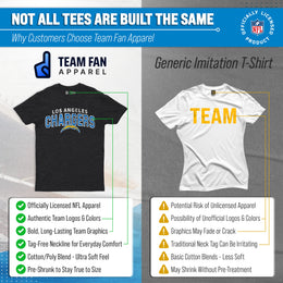 Los Angeles Chargers NFL Starting Fresh Short Sleeve Heather T-Shirt - Black