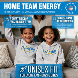 Los Angeles Chargers NFL Youth Home Team Hoodie- Kids Hooded Sweatshirt - White