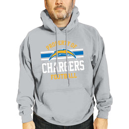 Los Angeles Chargers NFL Adult Property Of Hooded Sweatshirt - Sport Gray