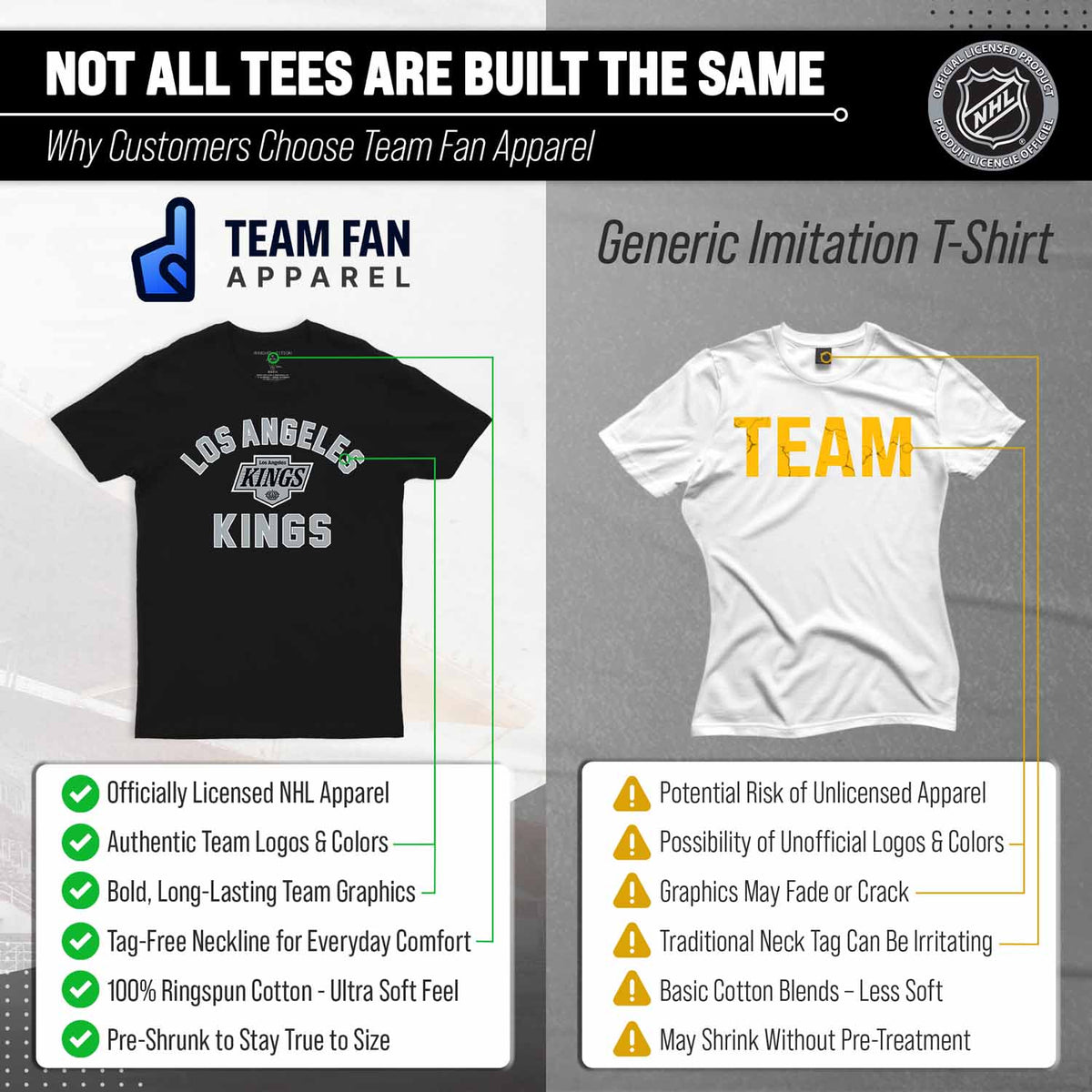 Los Angeles Kings NHL Gameday T-Shirt - Black