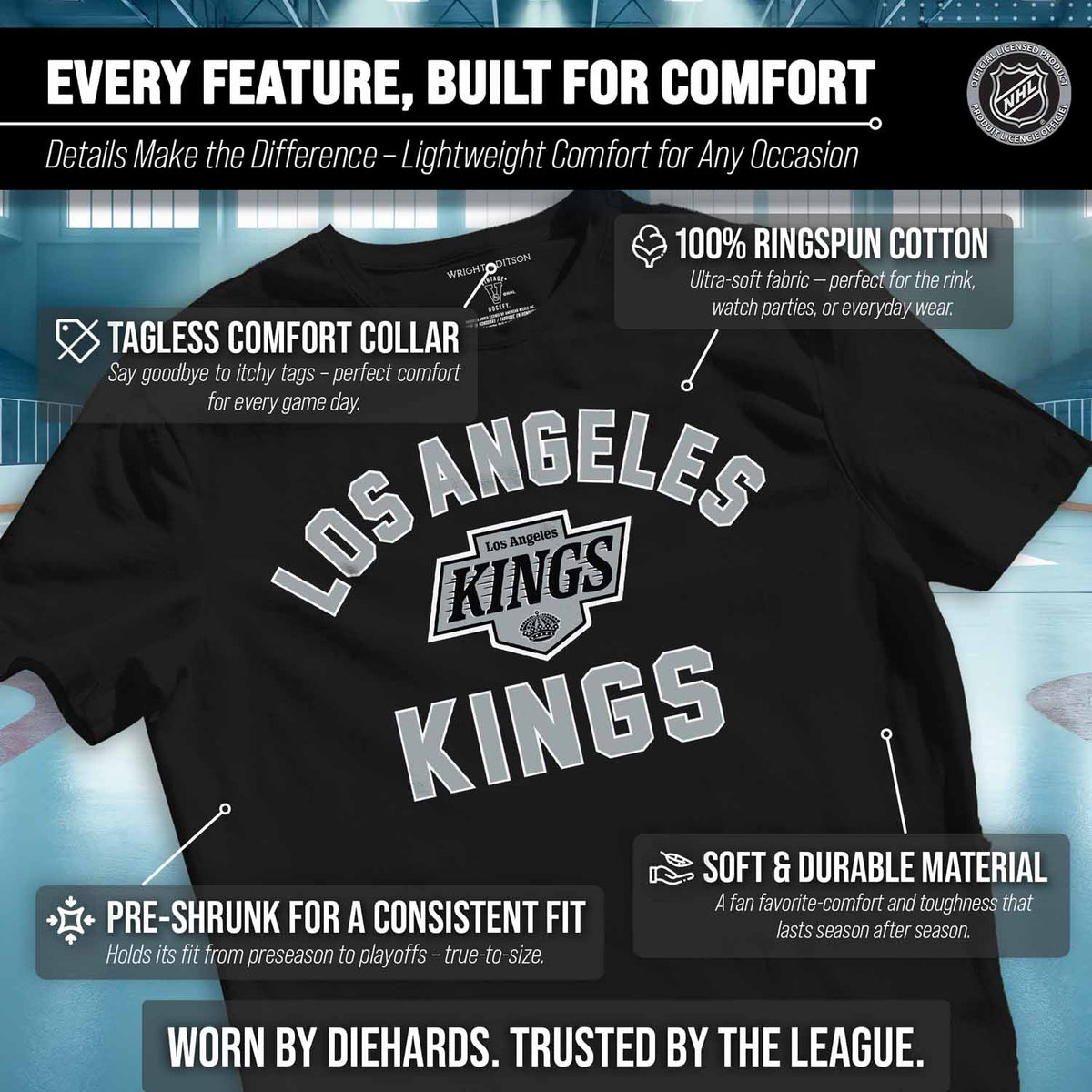 Los Angeles Kings NHL Gameday T-Shirt - Black