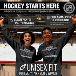 Los Angeles Kings NHL Charcoal True Fan Crewneck Sweatshirt - Charcoal