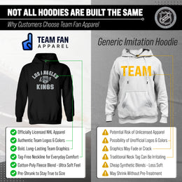 Los Angeles Kings Hoodie Pullover Sweatshirt - Black