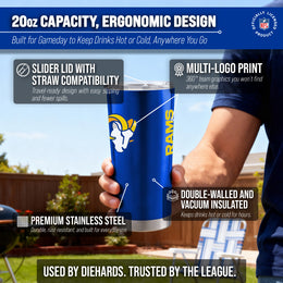 Los Angeles Rams NFL 20oz Gameday Stainless Steel Tumbler - Royal