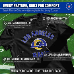 Los Angeles Rams Team Fan Apparel NFL  Gameday T-Shirt - Black
