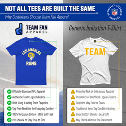 Los Angeles Rams NFL Adult Retro Gameday Unisex T-Shirt - Royal