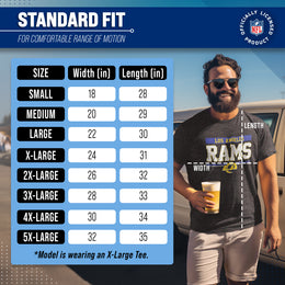 Los Angeles Rams Charcoal T-Shirt for Men and Women - Charcoal