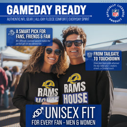 Los Angeles Rams NFL Adult Slogan Crewneck Sweatshirt - Black
