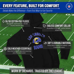 Los Angeles Rams Team Fan Apparel NFL  Gameday Hoodie - Black