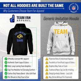 Los Angeles Rams Gameday Hoodie Pullover Sweatshirt - Black