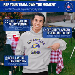 Los Angeles Rams Team Fan Apparel NFL  Gameday Hoodie - Sport Gray