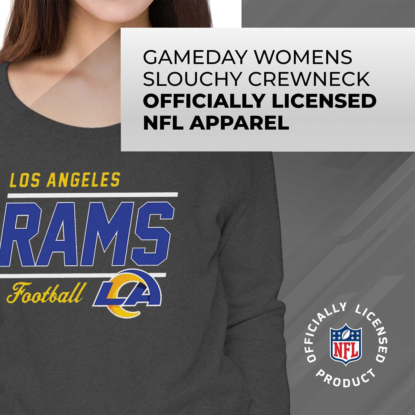 Los Angeles Rams  Sweatshirt for Women - Charcoal
