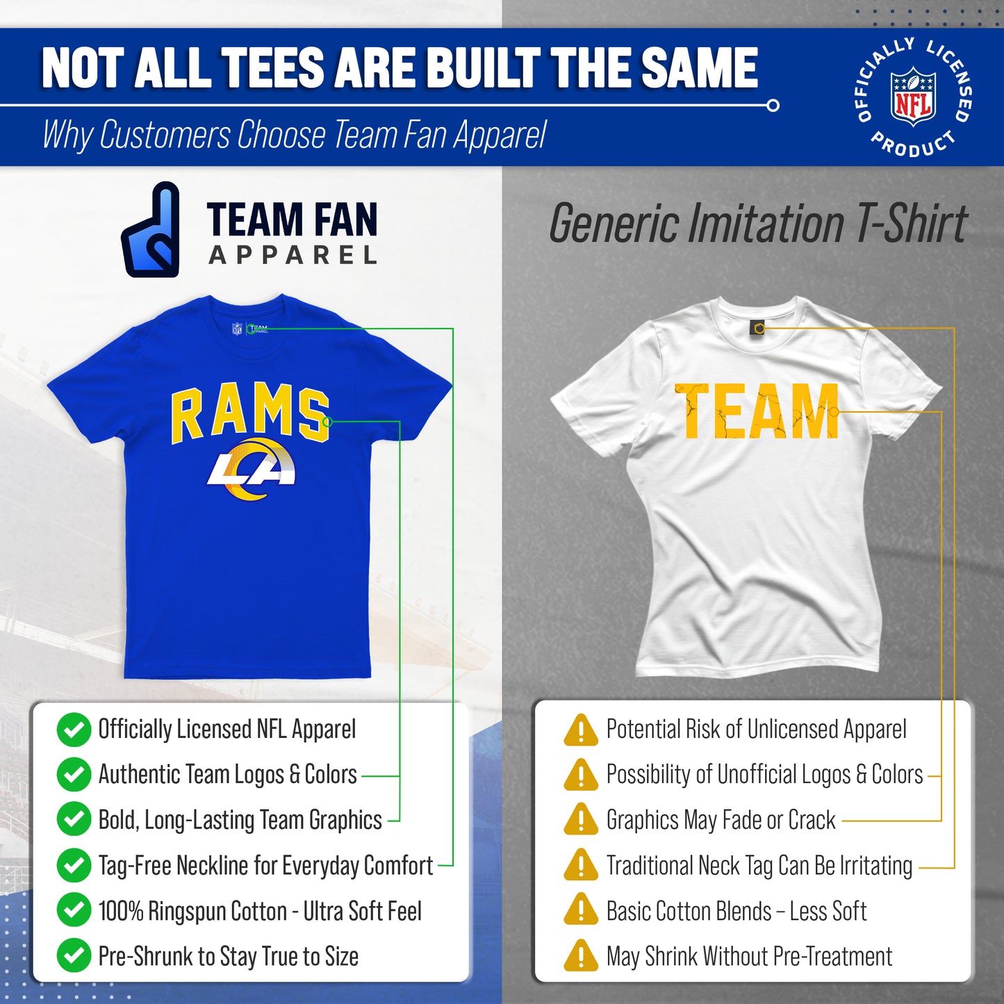 Los Angeles Rams NFL Home Team Tee - Royal
