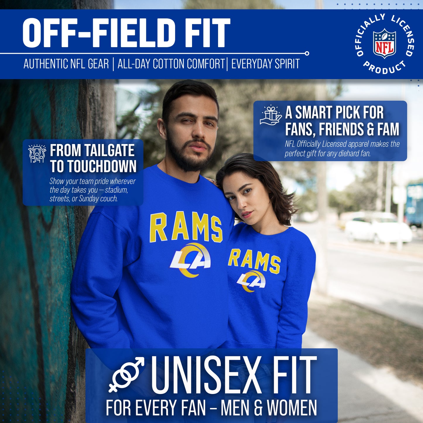 Los Angeles Rams NFL Home Team Crew - Royal