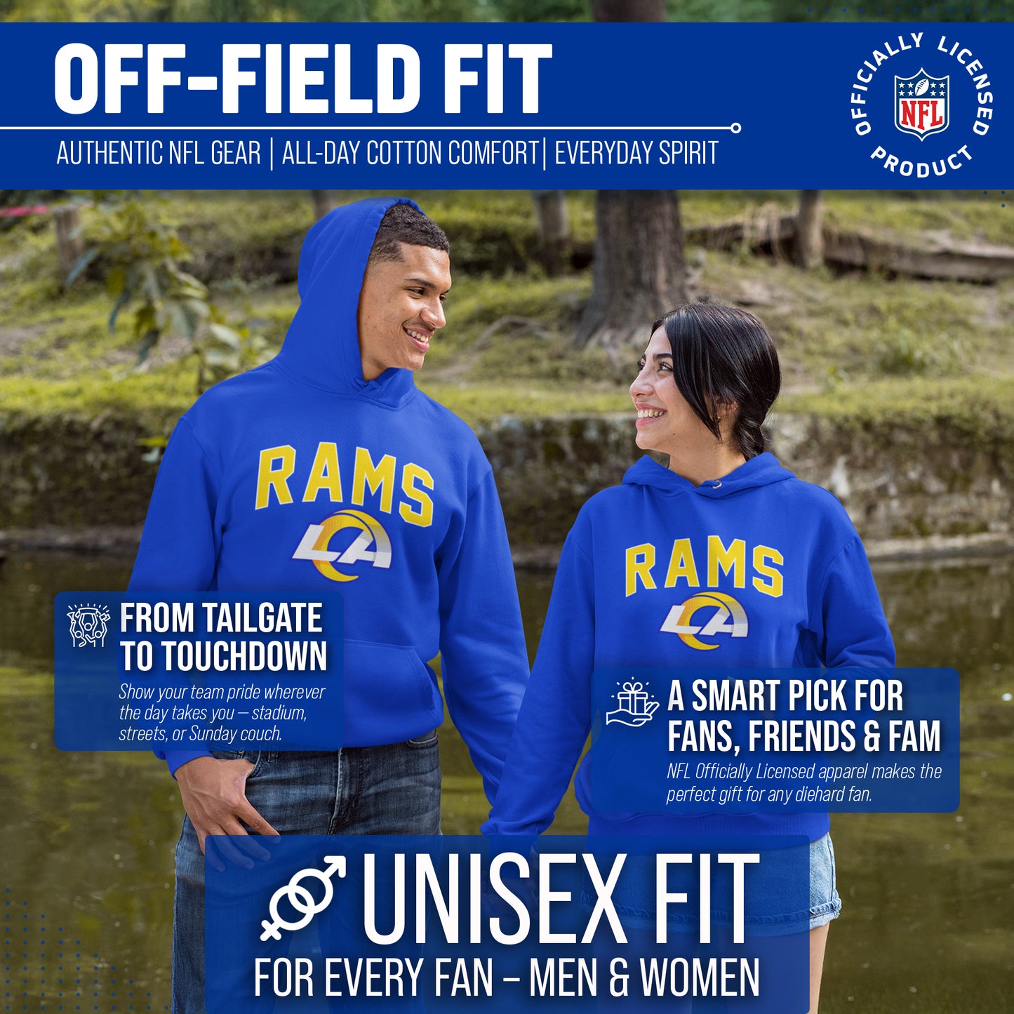 Los Angeles Rams NFL Home Team Hoodie - Royal