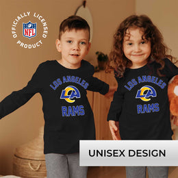 Los Angeles Rams NFL Gameday Youth Football Long Sleeve Shirt - Black