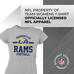 Los Angeles Rams NFL Women's Property Of Lightweight Plus Size T-Shirt - Sport Gray