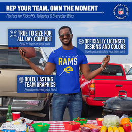 Los Angeles Rams NFL Color Block Tee - Royal