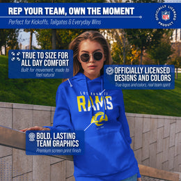 Los Angeles Rams Rams Hoodie Fleece Sweatshirt for Men and Women - Royal