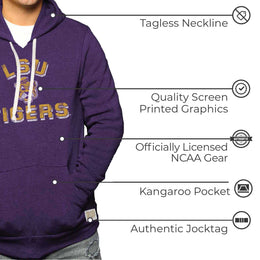 LSU Tigers Adult University Hoodie - Purple