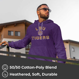 LSU Tigers Adult University Hoodie - Purple