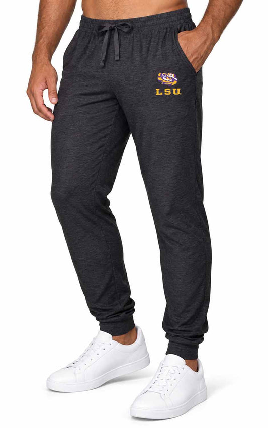 LSU Tigers  NCAA Cloud Jersey Jogger Pants Black Heather - Black Heather