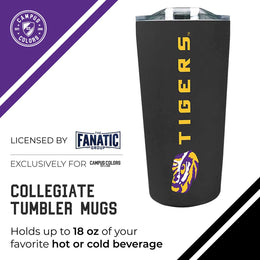 LSU Tigers Campus Colors  NCAA Tumbler - Black