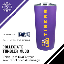 LSU Tigers Campus Colors  NCAA Tumbler - Purple