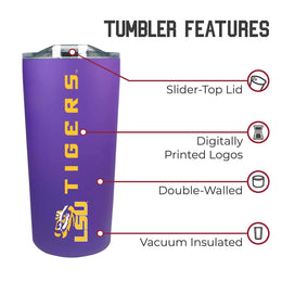 LSU Tigers Campus Colors  NCAA Tumbler - Purple