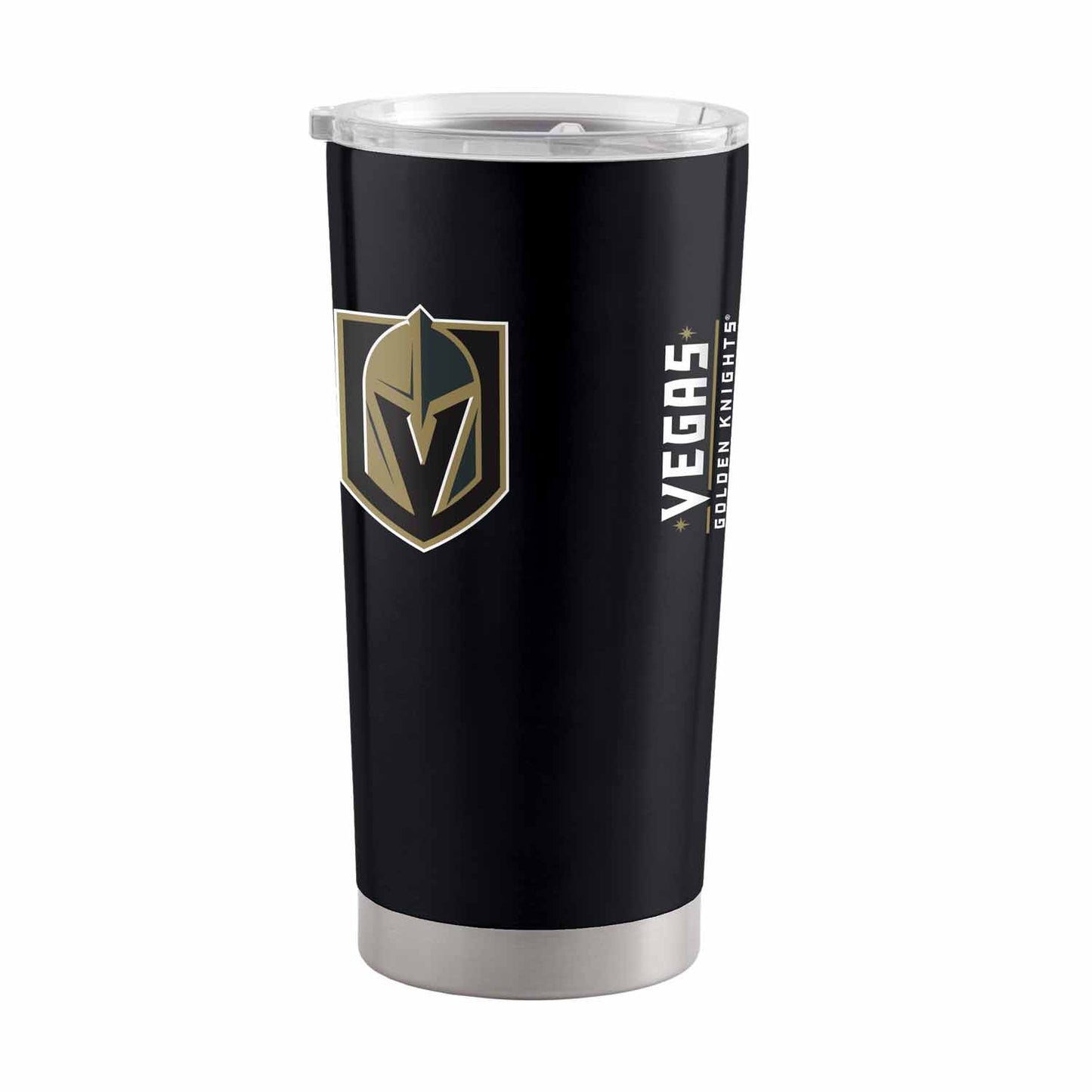 Las Vegas Golden Knights NHL Hockey 20oz Stainless Steel Vacuum Insulated Game Day Tumbler with Silicone Grip - Black