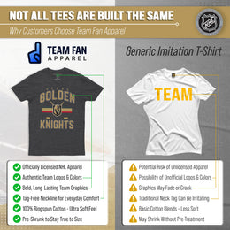 Las Vegas Golden Knights NHL Adult Faceoff Tag-Less T-Shirt - Black
