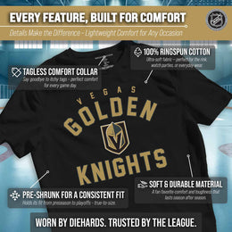 Vegas Golden Knights NHL Gameday T-Shirt - Black