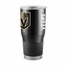 Las Vegas Golden Knights NHL Hockey 30oz Stainless Steel Vacuum Insulated Game Day Tumbler with Silicone Grip - Black