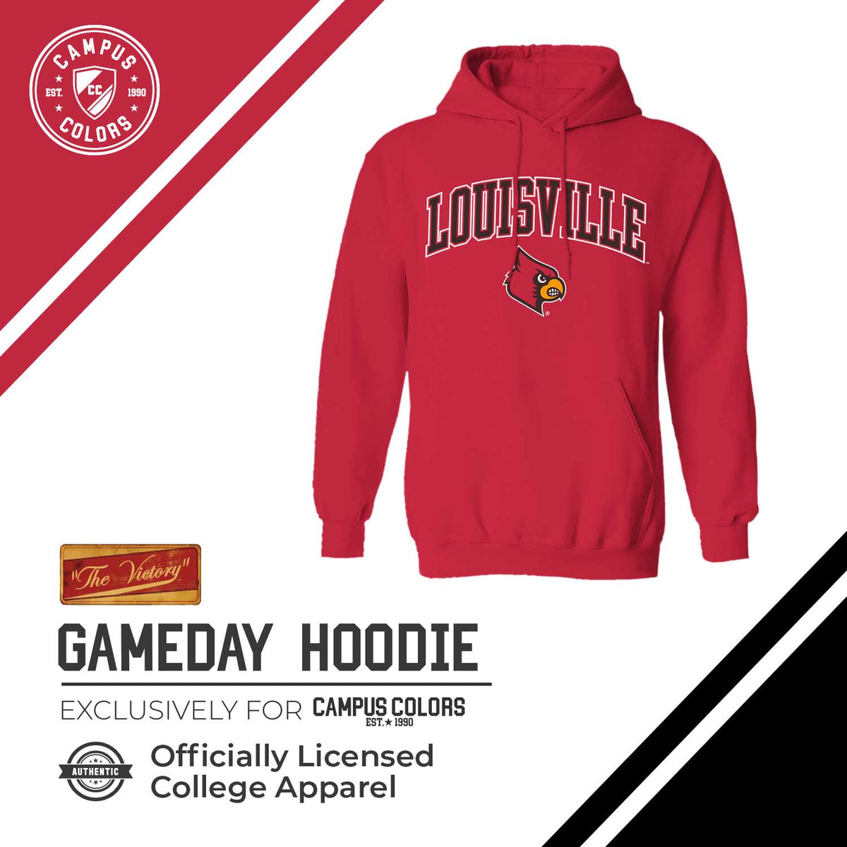 LVLL Arch & Logo Gameday Hoodie - Red