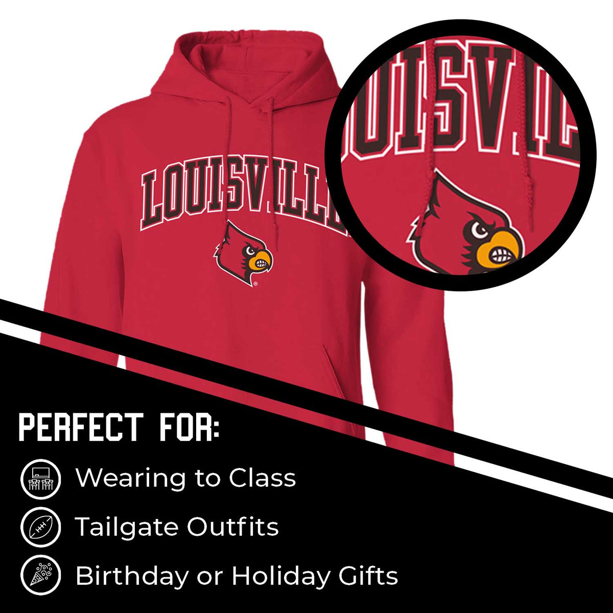 LVLL Arch & Logo Gameday Hoodie - Red