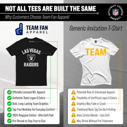 Las Vegas Raiders Team Fan Apparel NFL  Gameday T-Shirt - Black