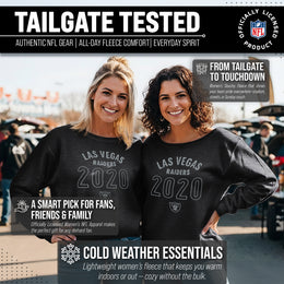 Las Vegas Raiders NFL Womens Big Date French Terry Slouchy Top - Black