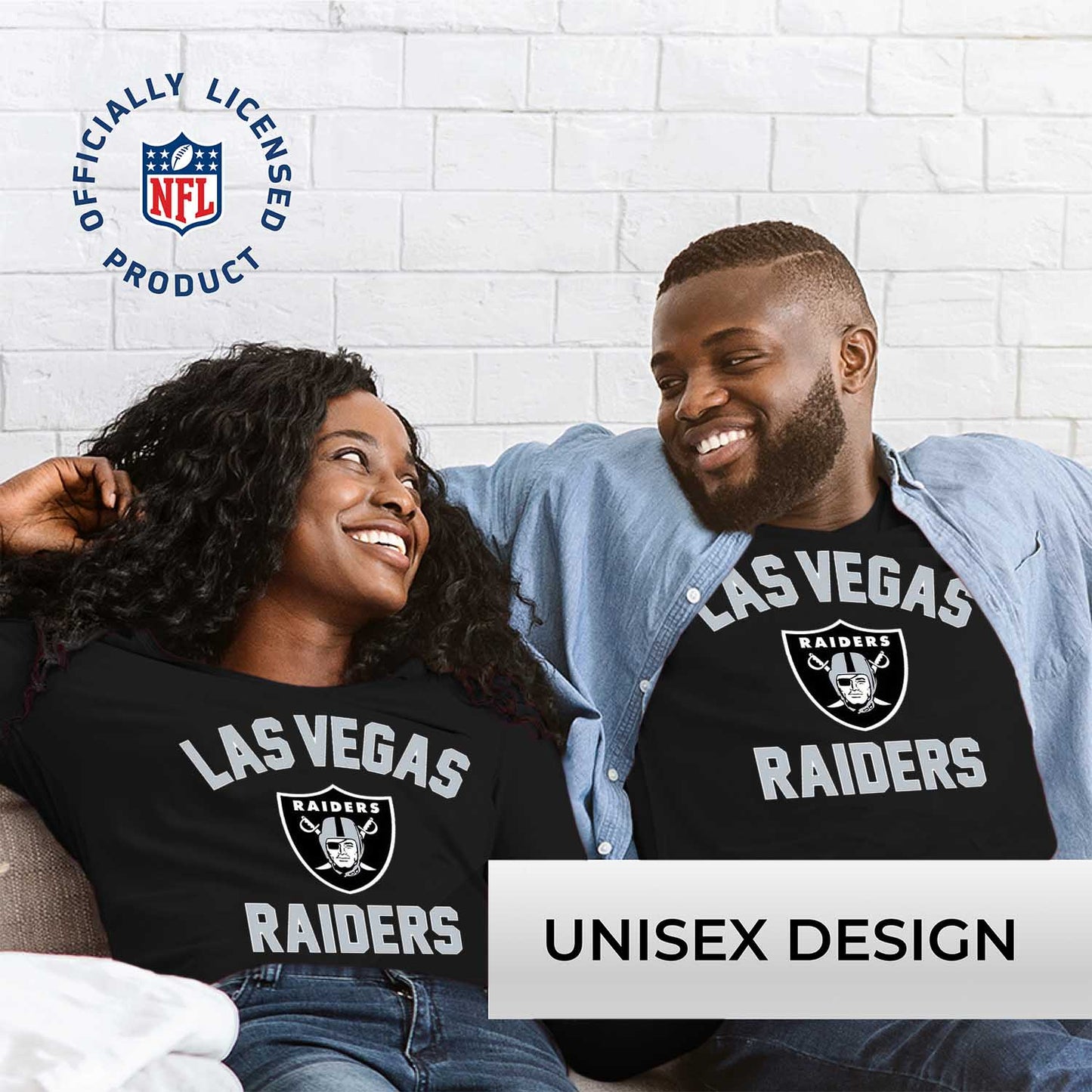 Las Vegas Raiders NFL Gameday Adult Long Sleeve Shirt - Black