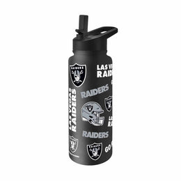 Las Vegas Raiders NFL 34oz Quencher Stainless Steel Insulated Water Bottle - Black