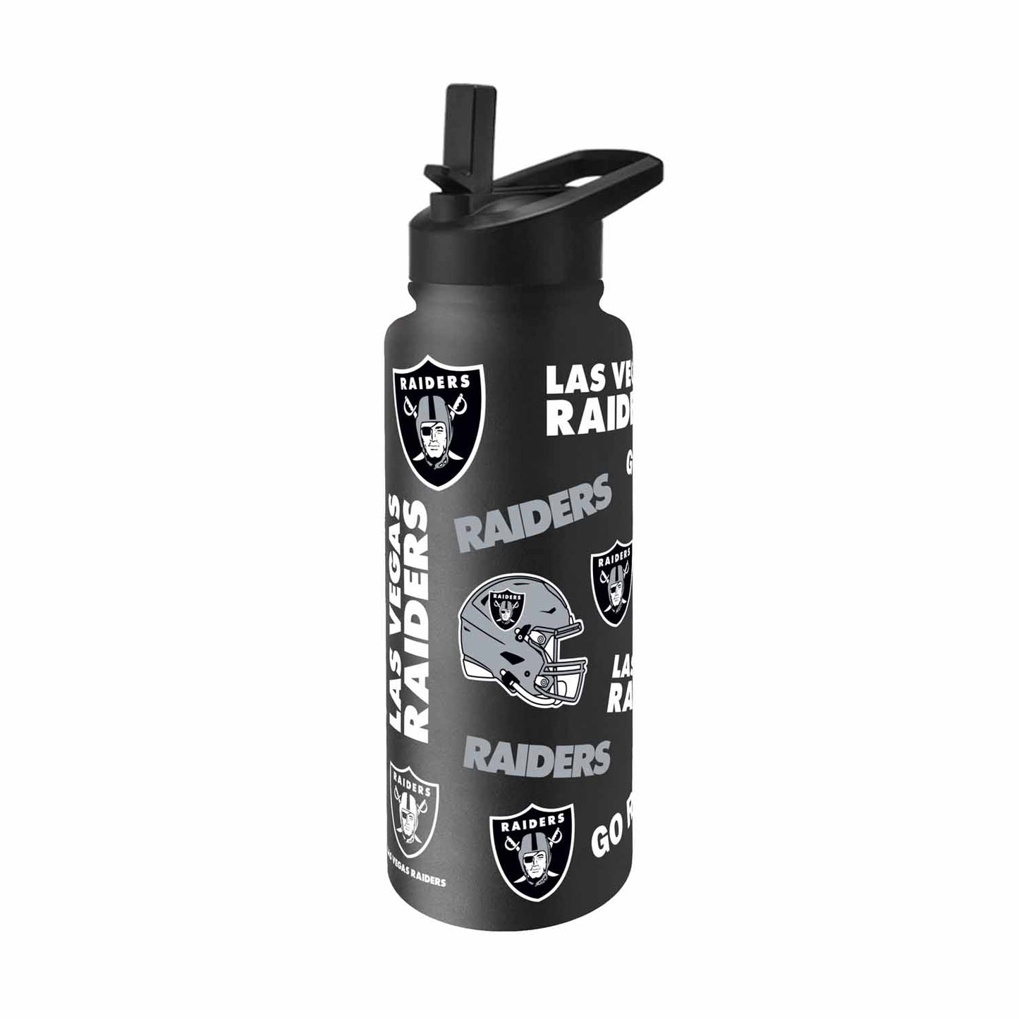 Las Vegas Raiders NFL 34oz Quencher Stainless Steel Insulated Water Bottle - Black