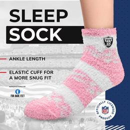 Las Vegas Raiders NFL Cozy Soft Slipper Socks - Pink