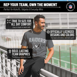 Las Vegas Raiders NFL Home Team Tee - Gray