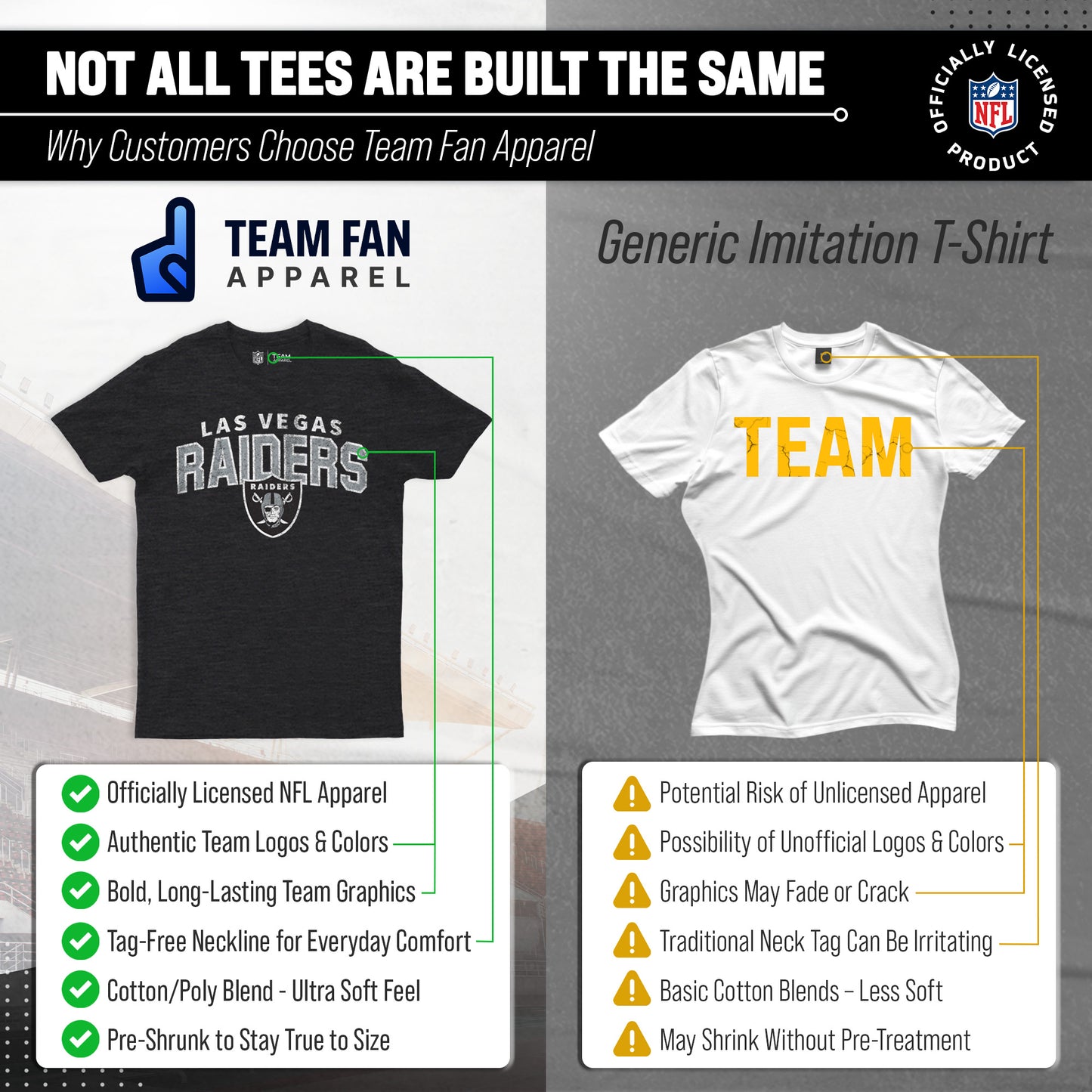 Las Vegas Raiders NFL Starting Fresh Short Sleeve Heather T-Shirt - Black
