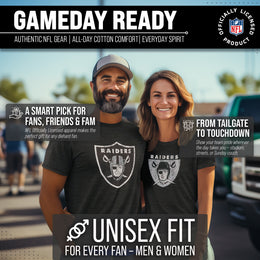 Las Vegas Raiders NFL Modern Throwback T-shirt - Black