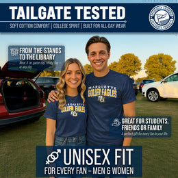 Marquette Golden Eagles NCAA Adult Unisex Starting Fresh T-Shirt - Navy Heather