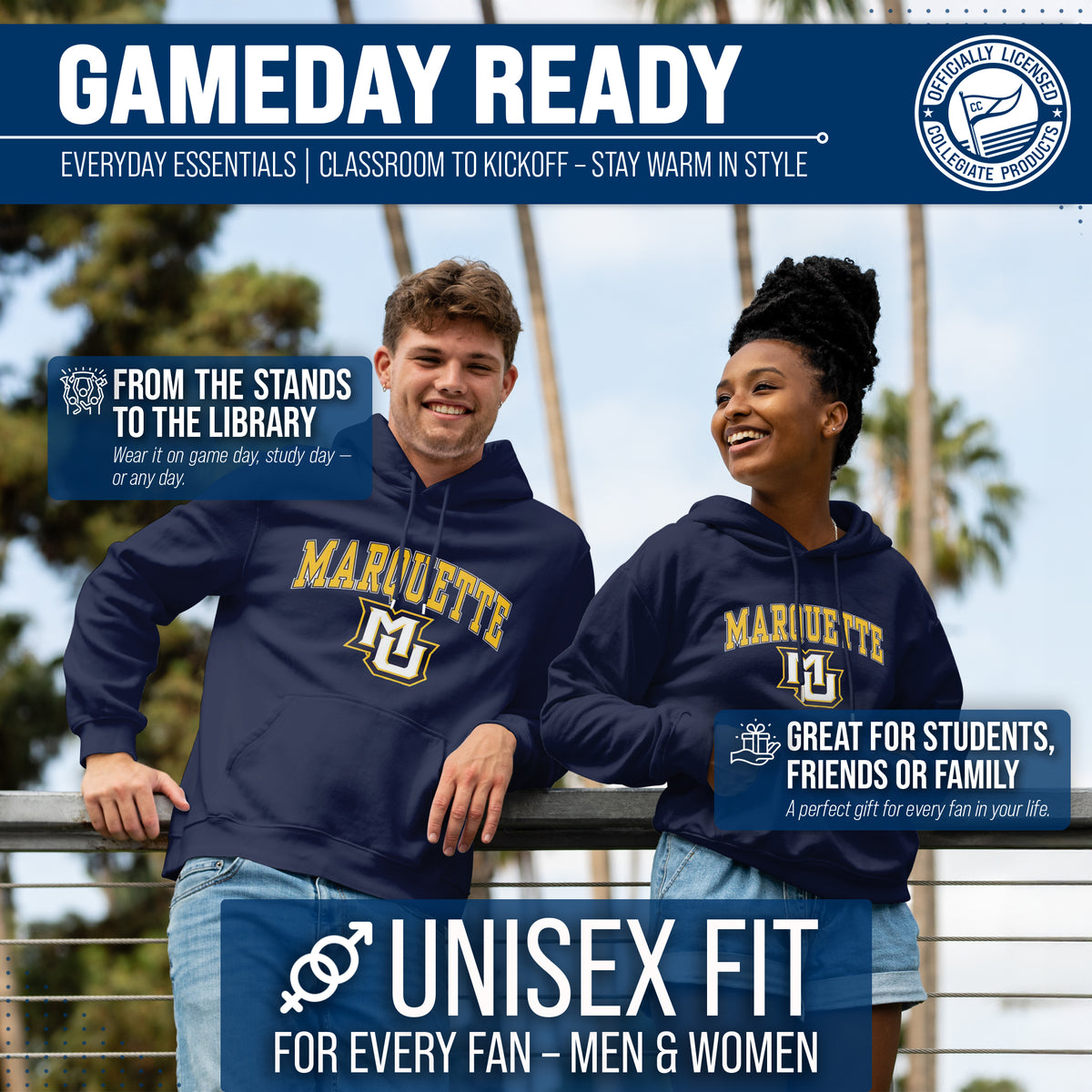 MARQ Arch & Logo Gameday Hoodie - Navy